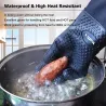 Long protective glove - for cleaning / BBQ - heat resistant - silicone - 1 pieceCleaning