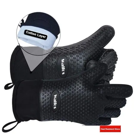 Langer Schutzhandschuh - zum Reinigen / Grillen - hitzebeständig - Silikon - 1 Stück