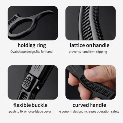 Manual shaving razor - blade holderShaving