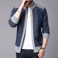 Dicker warmer Pullover - kurze Jacke mit Reißverschluss - Kaschmir / Wolle / Fleece