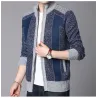 Dicker warmer Pullover - kurze Jacke mit Reißverschluss - Kaschmir / Wolle / Fleece