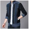 Thick warm sweater - short jacket with zipper - cashmere / wool / fleeceJackets