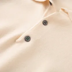 Men's POLO pullover - t-shirt with buttons - cashmereHoodies & Sweatshirt