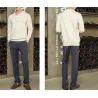 Men's POLO pullover - t-shirt with buttons - cashmereHoodies & Sweatshirt