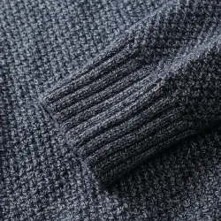 Klassischer Strickpullover mit Streifen - Kaschmir / Baumwolle
