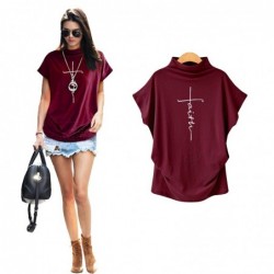 Kurzarm-T-Shirt - klassisches Top - Faith Cross bedruckt