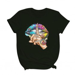 Lippen / Flüsterworte / Aquarellgrafik - trendiges Kurzarm-T-Shirt