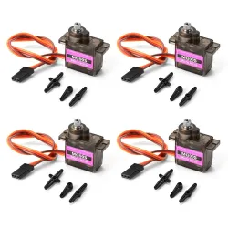 MG90S / SG90 Servo - Metallgetriebe - 9g - für RC Hubschrauber / Flugzeug / Boot / Auto / Roboter