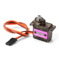 MG90S / SG90 Servo - Metallgetriebe - 9g - für RC Hubschrauber / Flugzeug / Boot / Auto / Roboter