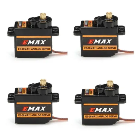 Original EMAX ES08MA II 12g - Mini Metallgetriebe - Analog Servo - für RC Spielzeug