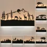 Romantische Wandleuchte - Acryllampe - mit Tieren - warm / kaltweiß