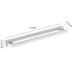 Moderne Badezimmerspiegelleuchte - LED - Edelstahllampe - 9W - 42cm