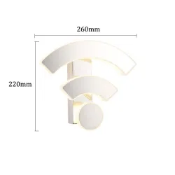 Moderne Acryl-Wandleuchte - LED- WiFi-Design
