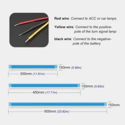 Car LED DRL strip - turn signal / fog lights - flexible - 12VDaytime Running Lights (DRL)