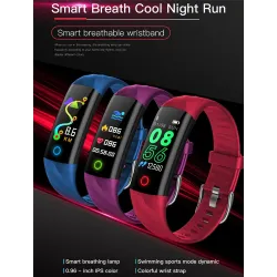 Smart Watch - sports bracelet - Bluetooth - fitness tracker / blood pressure / heart rate monitor - IP68 waterproofSmart-Wear