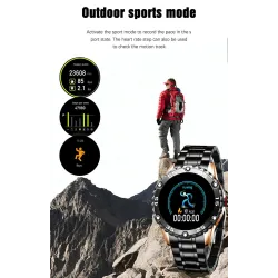 Smart Watch - electronic steel watch - LED - digital - waterproof - heart rate / blood pressureWatches