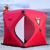 Winterwarmes Zelt - zum Eisfischen / Camping - winddicht - wasserdicht - schneesicher - viel Platz