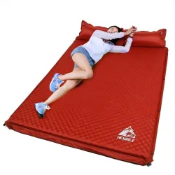 Outdoor- / Campingmatte - aufblasbare Zeltmatratze - mit Polsterauflage - doppelt