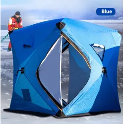 Winterwarmes Zelt - zum Eisfischen / Camping - winddicht - wasserdicht - schneesicher - viel Platz