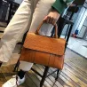 Elegant shoulder bag - leather - crocodile skin patternHandbags