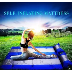 Single camping mattress - self-inflating - sleeping mat with pillow - waterproofOutdoor & Camping