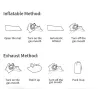 Single camping mattress - self-inflating - sleeping mat with pillow - waterproofOutdoor & Camping