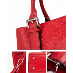 Luxurious women's shoulder bag - genuine leatherHandbags