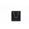 Retro shoulder bag - with rivets / chain strap - leatherHandbags