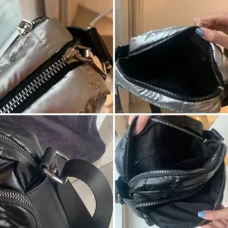 Kleine Umhängetasche - Nylon - breiter Riemen