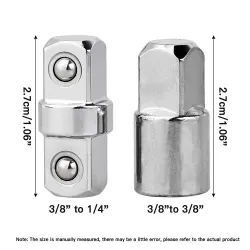 Universalverlängerungsschlüssel - mit 2 Adaptern - 3/8"