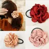 Elegantes elastisches Haarband - mit großer Rose