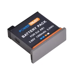 1300mAh - wiederaufladbarer Lithium-Ionen-Akku AB1 - USB Typ-C-Ladegerät - für DJI Osmo Action Sports Kamera