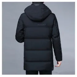 Luxurious warm winter jacket - long parka - with hood - duck downJackets