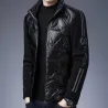 Modische Kurzjacke - glänzende Daunen-Winterwindjacke