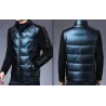 Modische Kurzjacke - glänzende Daunen-Winterwindjacke