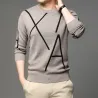 Elegant knitted sweater - big letter printHoodies & Sweatshirt