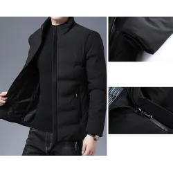Warme Winterjacke - gesteppter dicker Windbreaker