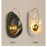 Moderne Kunstharz-Wandleuchte - LED - Muschelform