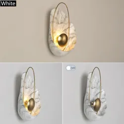 Moderne Kunstharz-Wandleuchte - LED - Muschelform