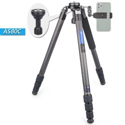AS80C - Kohlefaserstativ - professioneller Kamerahalter / Adapter