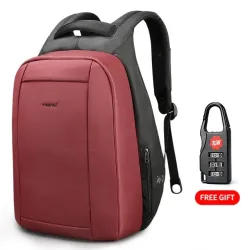 Modischer Rucksack - diebstahlsicher - USB-Ladeanschluss / Kopfhöreranschluss - für 15,6-Zoll-Laptop - wasserdicht