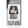 Modischer Rucksack - diebstahlsicher - USB-Ladeanschluss / Kopfhöreranschluss - für 15,6-Zoll-Laptop - wasserdicht