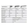 24 / 48 / 60 LED-Solarleuchte - Radar-Bewegungsmelder - Aluminium-Wandleuchte - wasserdicht