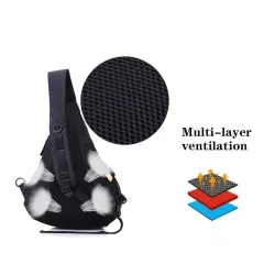Brust- / Schulter-Minitasche - Rucksack - wasserdichtes Nylon - Unisex
