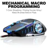 Professionelle optische Gaming-Maus - 6 Tasten - kabelgebunden - 3200 DPI - LED - geräuschlos