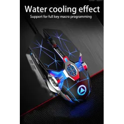 Professionelle optische Gaming-Maus - 6 Tasten - kabelgebunden - 3200 DPI - LED - geräuschlos