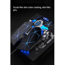 Professionelle optische Gaming-Maus - 6 Tasten - kabelgebunden - 3200 DPI - LED - geräuschlos
