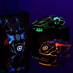 Professionelle optische Gaming-Maus - 6 Tasten - kabelgebunden - 3200 DPI - LED - geräuschlos