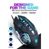 Professionelle optische Gaming-Maus - 6 Tasten - kabelgebunden - 3200 DPI - LED - geräuschlos
