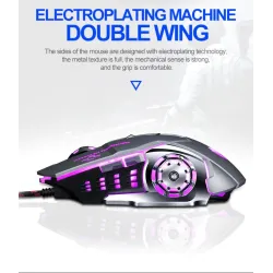Professionelle optische Gaming-Maus - 6 Tasten - kabelgebunden - 3200 DPI - LED - geräuschlos